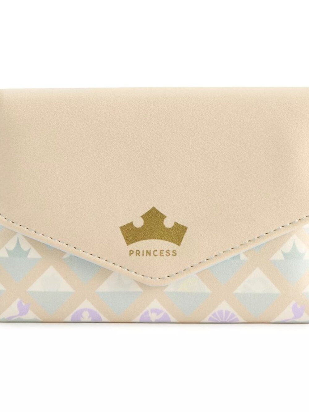 Disney Princess Foil Logo Trifold Wallet NWT